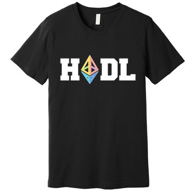 Hodl Ethereum ETH Crypto Currency To the Moon Premium T-Shirt