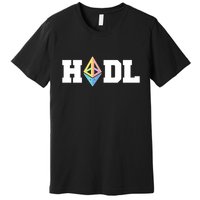 Hodl Ethereum ETH Crypto Currency To the Moon Premium T-Shirt