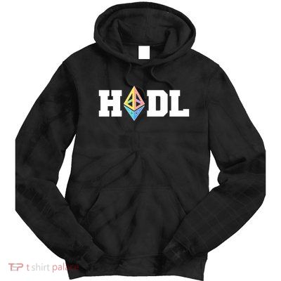 Hodl Ethereum ETH Crypto Currency To the Moon Tie Dye Hoodie