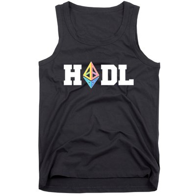 Hodl Ethereum ETH Crypto Currency To the Moon Tank Top