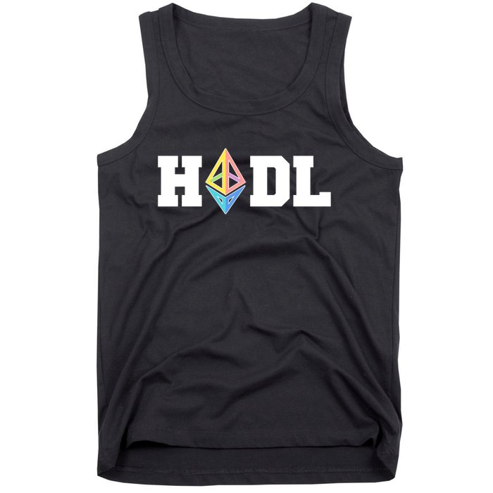 Hodl Ethereum ETH Crypto Currency To the Moon Tank Top