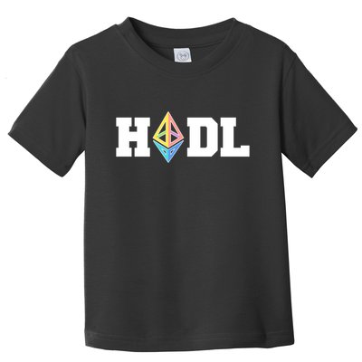 Hodl Ethereum ETH Crypto Currency To the Moon Toddler T-Shirt