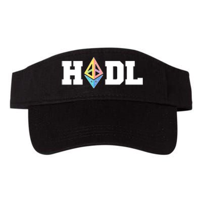 Hodl Ethereum ETH Crypto Currency To the Moon Valucap Bio-Washed Visor