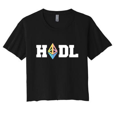 Hodl Ethereum ETH Crypto Currency To the Moon Crop Top