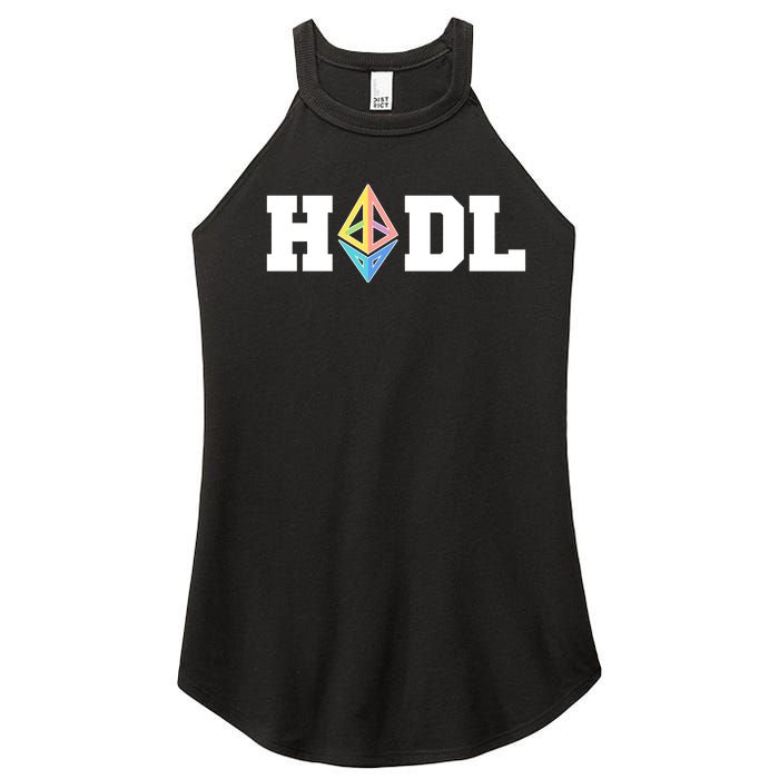 Hodl Ethereum ETH Crypto Currency To the Moon Women’s Perfect Tri Rocker Tank