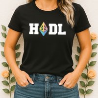 Hodl Ethereum ETH Crypto Currency To the Moon Womens T-Shirt