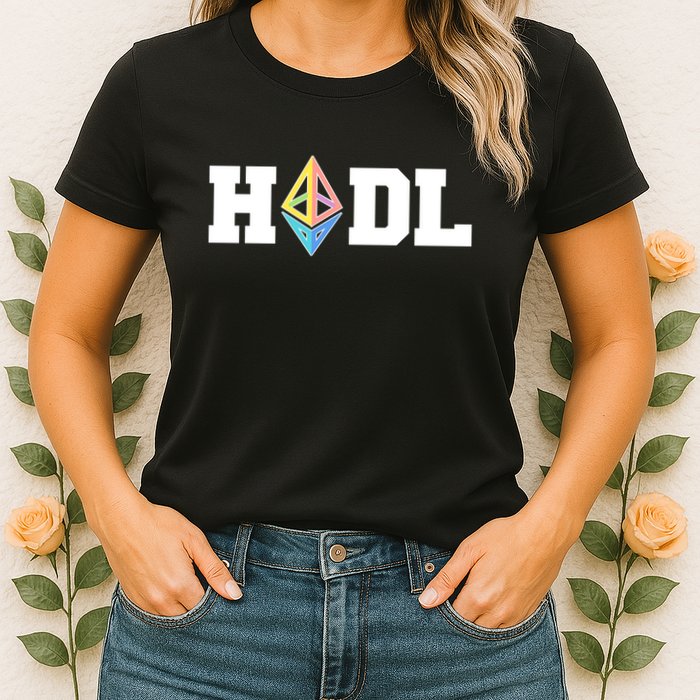 Hodl Ethereum ETH Crypto Currency To the Moon Womens T-Shirt