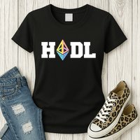Hodl Ethereum ETH Crypto Currency To the Moon Womens T-Shirt