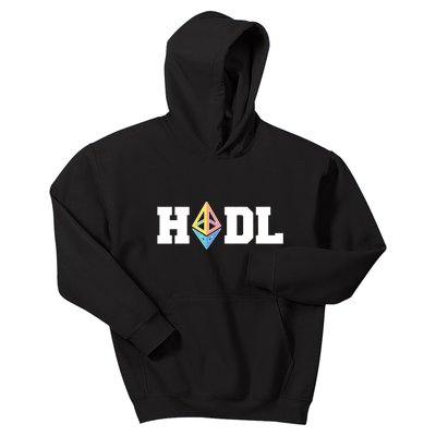 Hodl Ethereum ETH Crypto Currency To the Moon Kids Hoodie