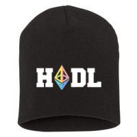 Hodl Ethereum ETH Crypto Currency To the Moon Short Acrylic Beanie