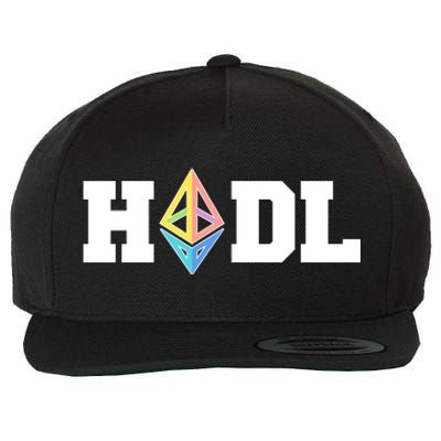 Hodl Ethereum ETH Crypto Currency To the Moon Wool Snapback Cap