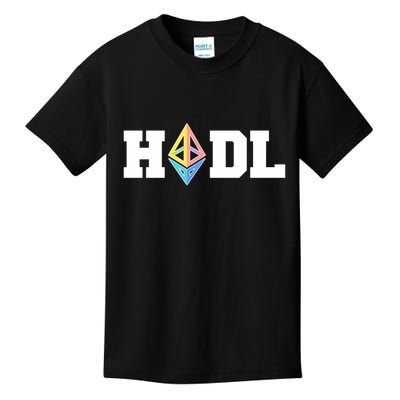 Hodl Ethereum ETH Crypto Currency To the Moon Kids T-Shirt