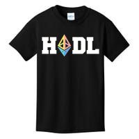 Hodl Ethereum ETH Crypto Currency To the Moon Kids T-Shirt