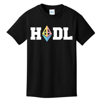 Hodl Ethereum ETH Crypto Currency To the Moon Kids T-Shirt