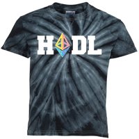 Hodl Ethereum ETH Crypto Currency To the Moon Kids Tie-Dye T-Shirt