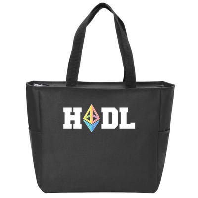 Hodl Ethereum ETH Crypto Currency To the Moon Zip Tote Bag