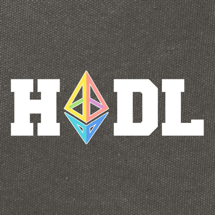 Hodl Ethereum ETH Crypto Currency To the Moon Cotton Canvas Backpack