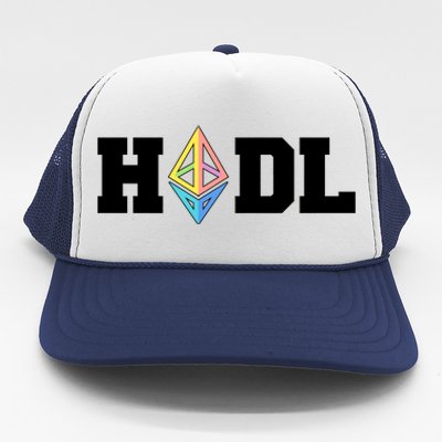 Hodl Ethereum ETH Crypto Currency To the Moon Trucker Hat