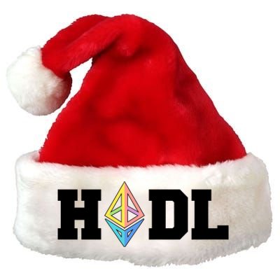 Hodl Ethereum ETH Crypto Currency To the Moon Premium Christmas Santa Hat