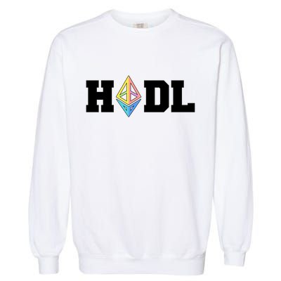 Hodl Ethereum ETH Crypto Currency To the Moon Garment-Dyed Sweatshirt