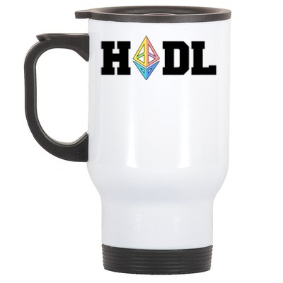 Hodl Ethereum ETH Crypto Currency To the Moon Stainless Steel Travel Mug