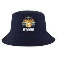 Hodl On We're Going To The Moon Retro Dogecoin Cool Comfort Performance Bucket Hat