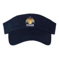 Hodl On We're Going To The Moon Retro Dogecoin Visor