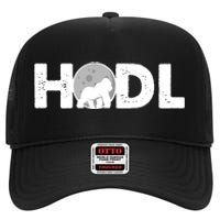 Hodl Stonk to the Moon Ape Crypto Currency High Crown Mesh Back Trucker Hat