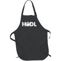 Hodl Stonk to the Moon Ape Crypto Currency Full-Length Apron With Pockets