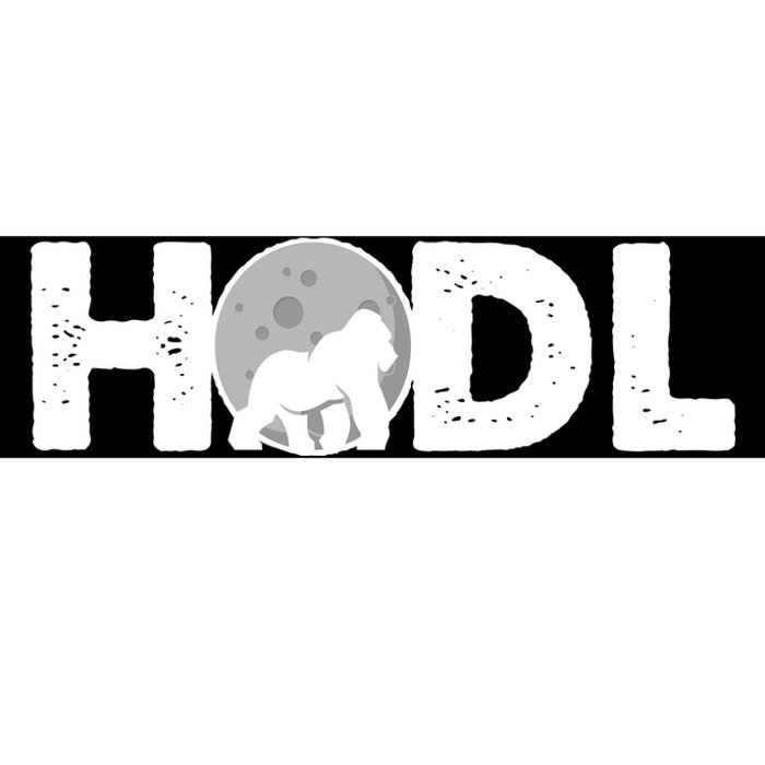 Hodl Stonk to the Moon Ape Crypto Currency Bumper Sticker