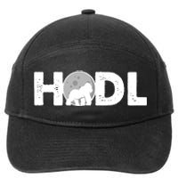 Hodl Stonk to the Moon Ape Crypto Currency 7-Panel Snapback Hat