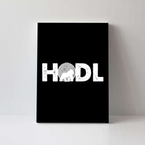 Hodl Stonk to the Moon Ape Crypto Currency Canvas