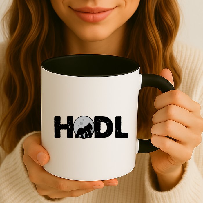 Hodl Stonk to the Moon Ape Crypto Currency Mug