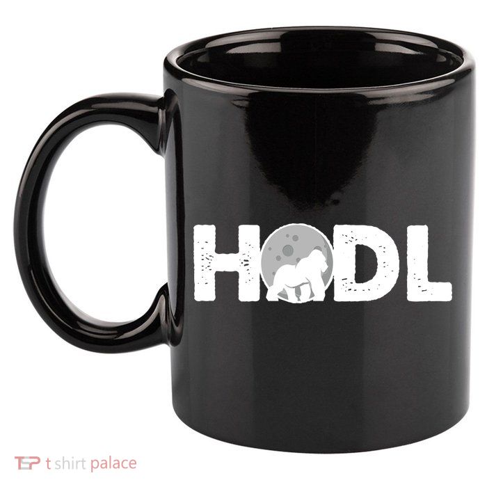 Hodl Stonk to the Moon Ape Crypto Currency 11oz C Handle Ceramic Mug