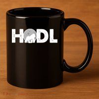 Hodl Stonk to the Moon Ape Crypto Currency 11oz C Handle Ceramic Mug