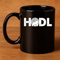 Hodl Stonk to the Moon Ape Crypto Currency 11oz C Handle Ceramic Mug