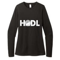 Hodl Stonk to the Moon Ape Crypto Currency Womens CVC Long Sleeve Shirt