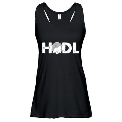 Hodl Stonk to the Moon Ape Crypto Currency Ladies Essential Flowy Tank