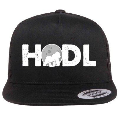 Hodl Stonk to the Moon Ape Crypto Currency Flat Bill Trucker Hat