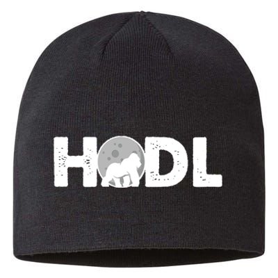 Hodl Stonk to the Moon Ape Crypto Currency Sustainable Beanie