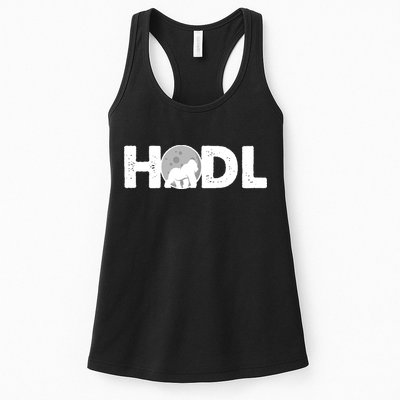 Hodl Stonk to the Moon Ape Crypto Currency Womens Tank Top