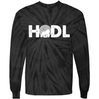 Hodl Stonk to the Moon Ape Crypto Currency Tie-Dye Long Sleeve Shirt