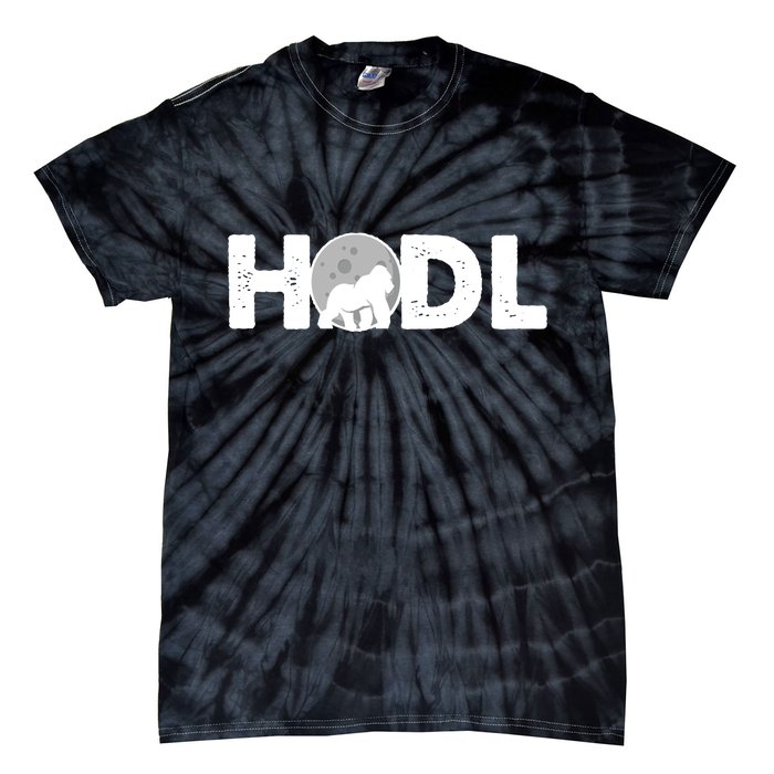 Hodl Stonk to the Moon Ape Crypto Currency Tie-Dye T-Shirt