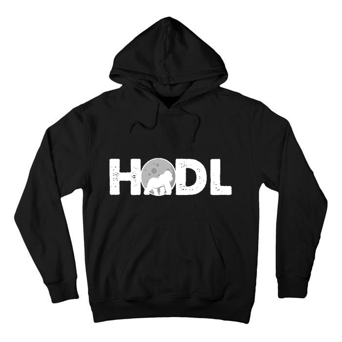 Hodl Stonk to the Moon Ape Crypto Currency Tall Hoodie