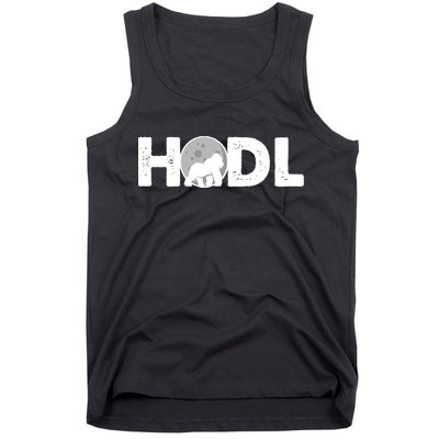Hodl Stonk to the Moon Ape Crypto Currency Tank Top