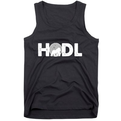 Hodl Stonk to the Moon Ape Crypto Currency Tank Top