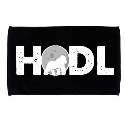 Hodl Stonk to the Moon Ape Crypto Currency Microfiber Hand Towel