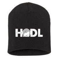 Hodl Stonk to the Moon Ape Crypto Currency Short Acrylic Beanie