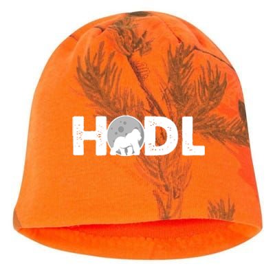 Hodl Stonk to the Moon Ape Crypto Currency Kati - Camo Knit Beanie