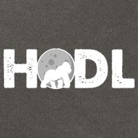 Hodl Stonk to the Moon Ape Crypto Currency Cotton Canvas Backpack